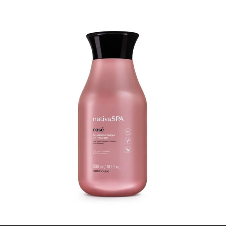 photo of O Boticário Shampoo vegan anti queda Rosé shared by @freeanimais on  30 Apr 2022 - review