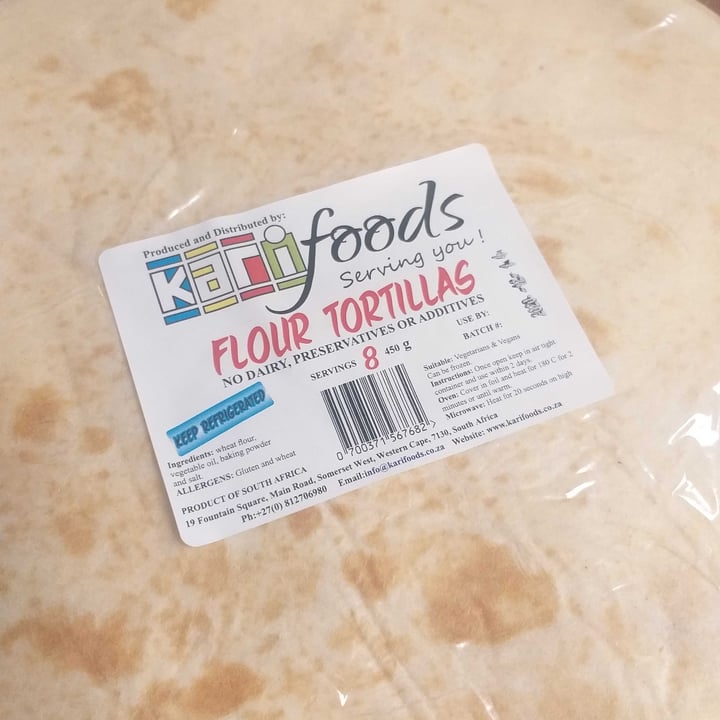 photo of Kari foods Flour Tortillas shared by @lisavermeulen1206 on  02 Dec 2020 - review
