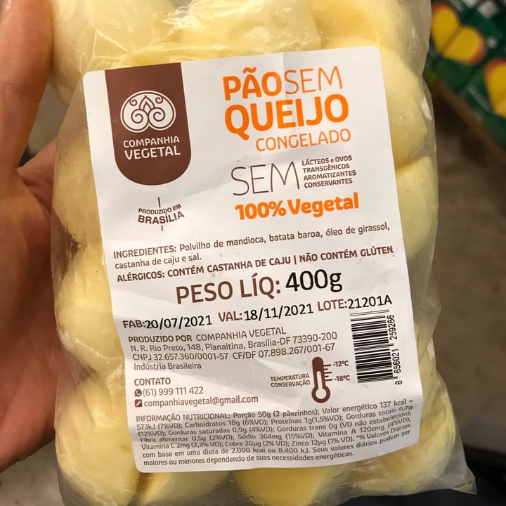 photo of Companhia Vegetal Pão Sem Queijo shared by @nandab on  28 Jul 2021 - review