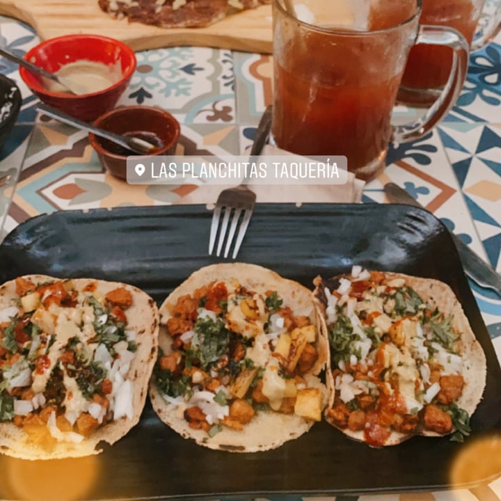 photo of TAQUERIA LAS PLANCHITAS Tacos de soja shared by @dayleroy on  28 Aug 2020 - review