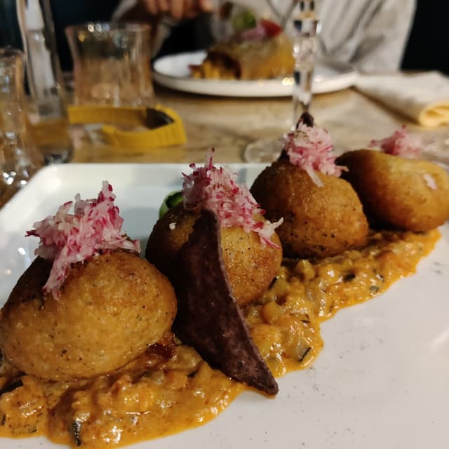 Foto del plato “Piume Di Colibrì”