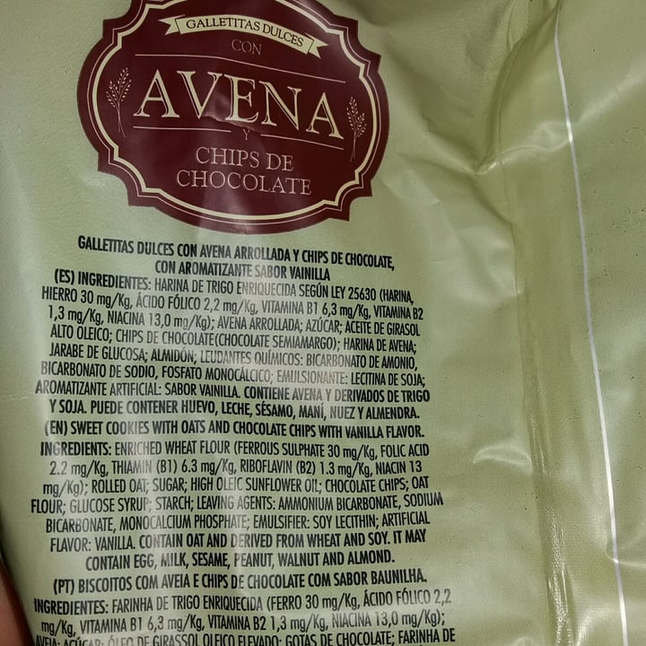 review photo of Tostex Galletas Con Avena Y Chips shared by @agustinadiaz on 11 Mar 2022 - review