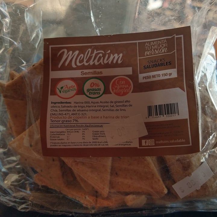 review photo of Meltaím Galletitas Con Semillas shared by @mausivegana on 26 Aug 2020 - review
