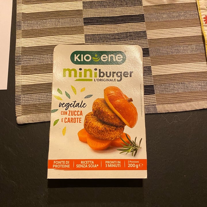 photo of Kioene Mini Burger Zucca E Carote shared by @oiramolaix on  11 Aug 2022 - review