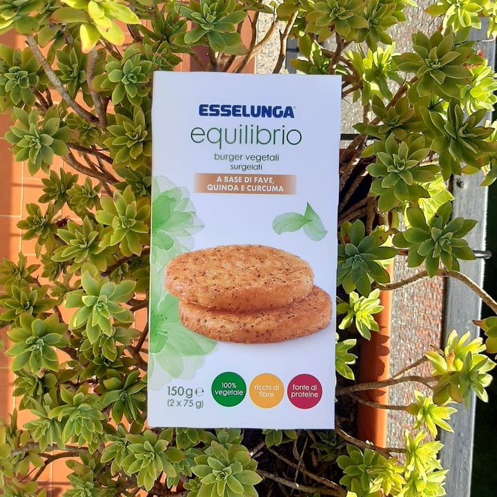 photo of Esselunga equilibrio Burger Vegetali (Fave, Quinoa e Curcuma) shared by @martattack on  10 Aug 2022 - review