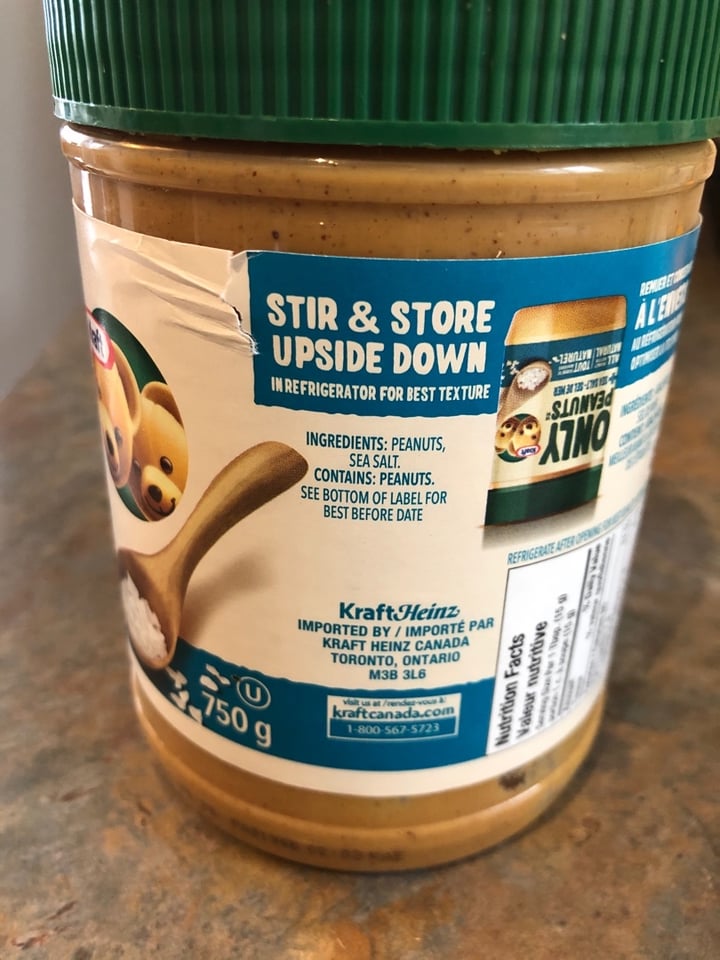 photo of Kraft Only Peanuts & Sea Salt - Peanut Butter shared by @lisam on  02 Dec 2019 - review