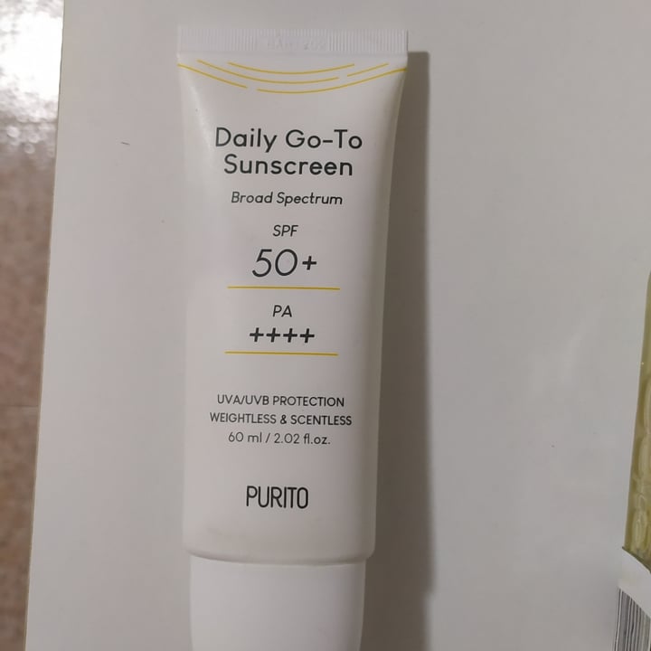 photo of Purito Daily Go-to Sunscreen Spf 50+  shared by @maruave on  23 Jun 2022 - review