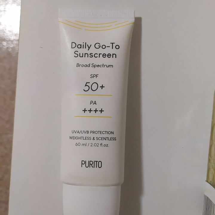 review photo of Purito Daily Go-to Sunscreen Spf 50+ shared by @maruave on 23 Jun 2022 - review