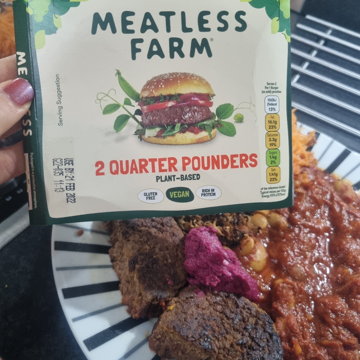 Meatless Farm 2 Quarter Pounders Reviews abillion