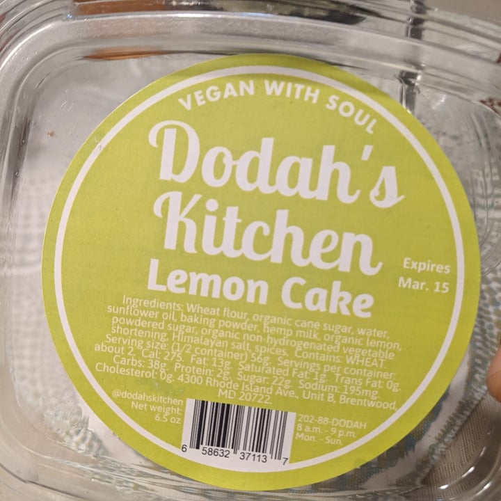 review photo of Dodah's Kitchen Lemon Cake shared by @chefvi13 on 05 Mar 2022 - review