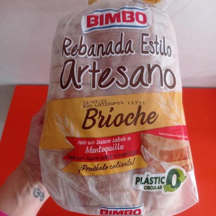 photo of Bimbo Rebanada Estilo Artesano Brioche shared by @veggielauher on  15 Mar 2022 - review