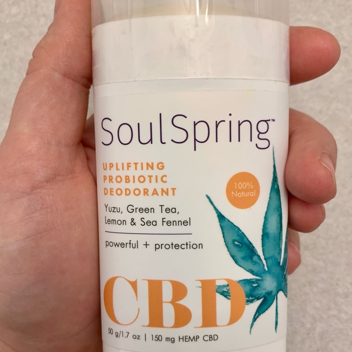 photo of Soul Spring Uplifting Probiotic Deodorant w/ CBD shared by @hmhughes on  20 Jan 2022 - review