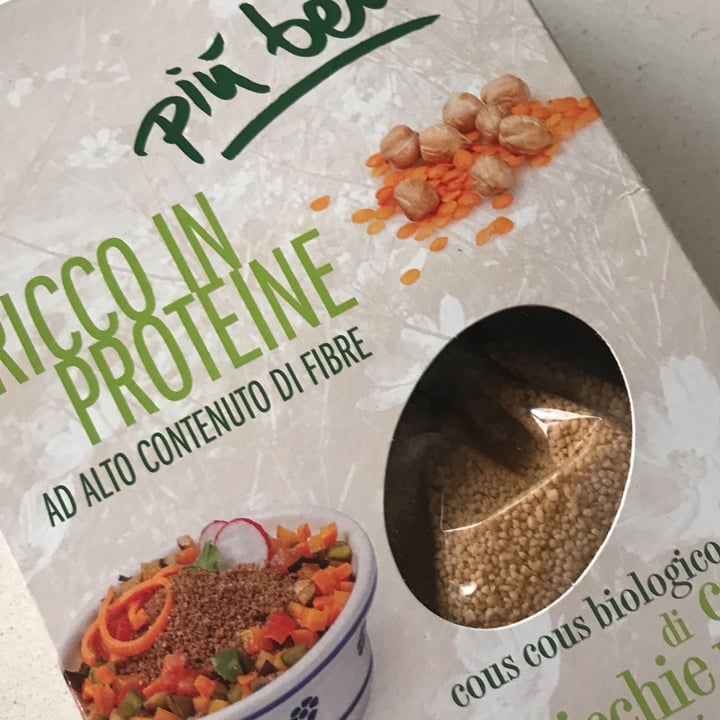 photo of Piú bene Cous cous ceci e lenticchie rosse shared by @saradiv on  03 Feb 2022 - review