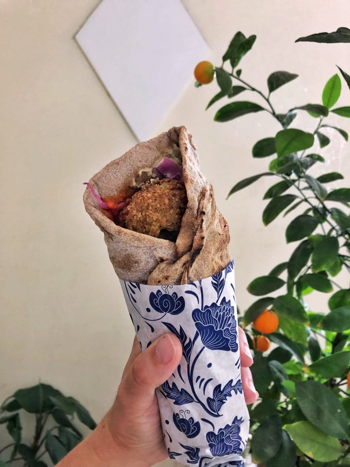 photo of Baba Ghanoush Vegetarian Restaurant Falafel Hummus (in pita) shared by @thefoodiecorner on  18 Jun 2019 - review