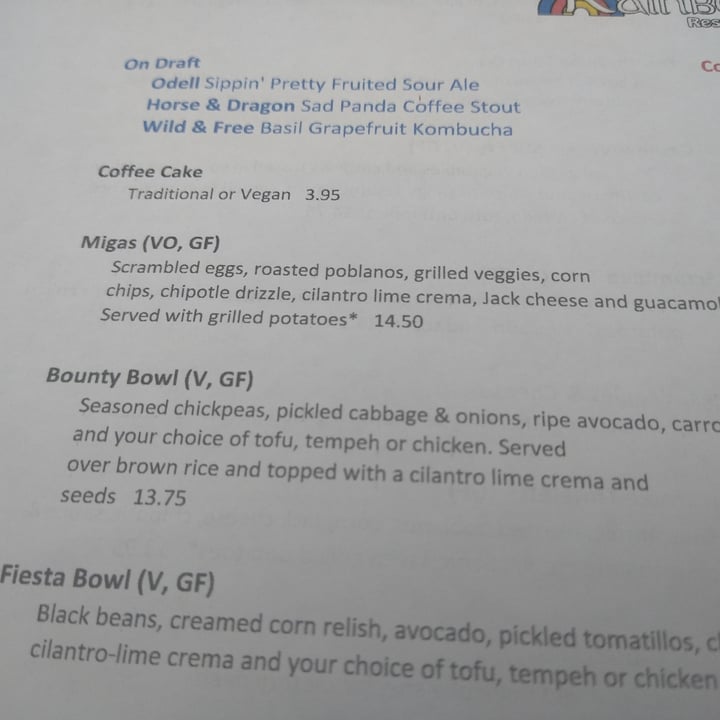 review photo of Rainbow Restaurant Breakfast Fort Collins Bounty Bowl (Tofu & Vegan) shared by @annnni on 22 May 2021 - review
