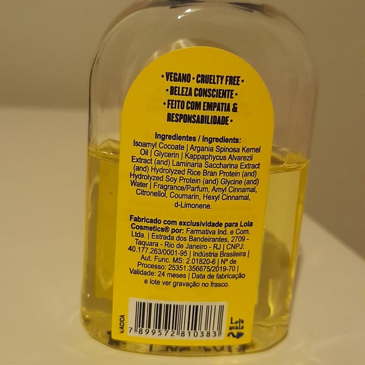 review photo of Lola Cosmetics Óleo de argan (argan oil) shared by @pricosta on 06 Sep 2022 - review