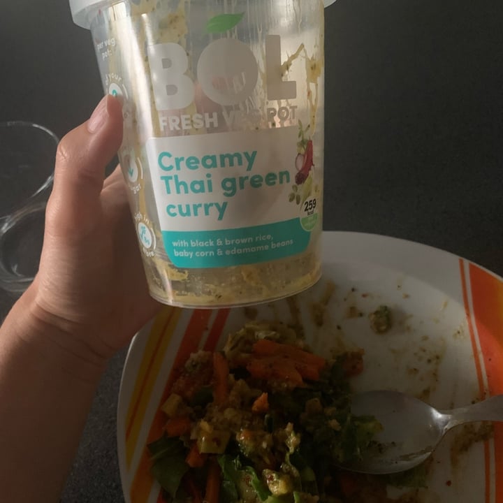photo of BOL Creamy Thai green curry veg pot shared by @alessiale on  04 Aug 2022 - review