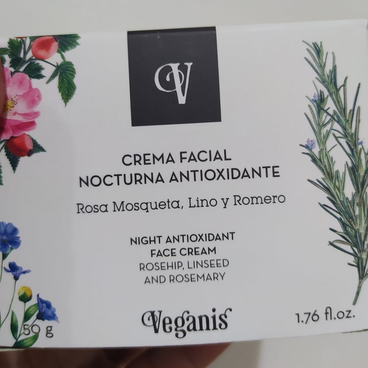 photo of Veganis Crema Facial Nocturna Antioxidante Rosa Mosqueta, Lino y Romero shared by @nurita on  14 Feb 2021 - review