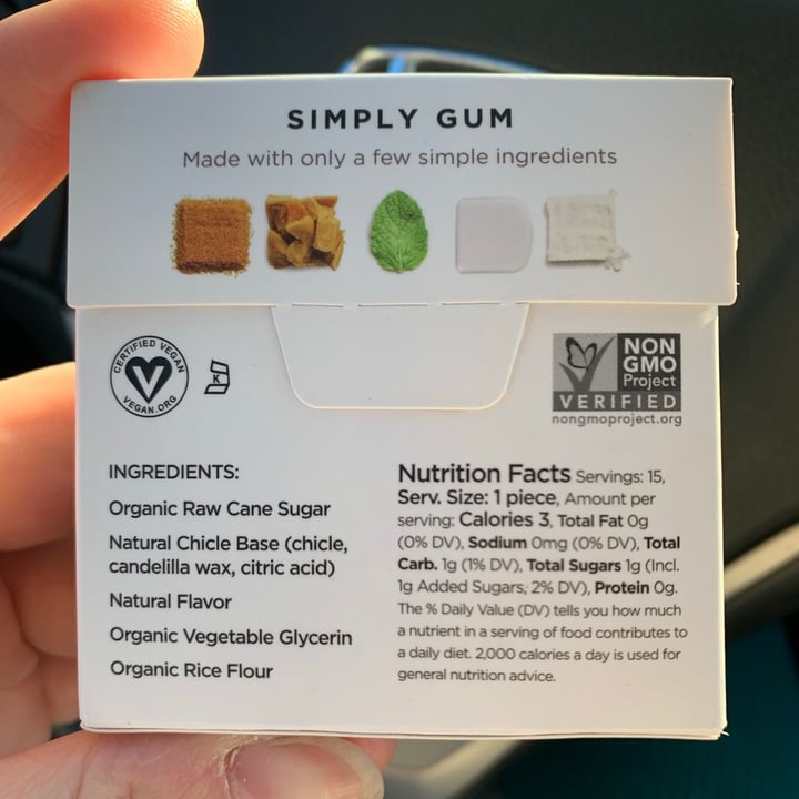 review photo of Simply Gum Peppermint Gum shared by @khart24 on 30 Apr 2021 - review