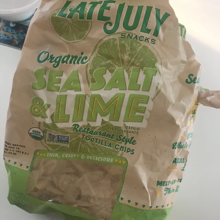 photo of Late July Snacks Sea Salt & Lime shared by @letusbeheroes on  13 Aug 2019 - review