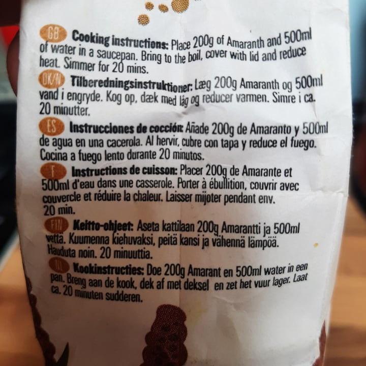 photo of Biona Organic amaranth ancient grain shared by @ludoludo on  16 Apr 2022 - review