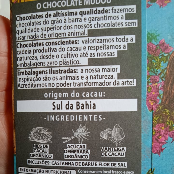 review photo of Arte Chocolate 70% CACAU castanha de baru & flor de sal shared by @carolcherry on 09 Aug 2022 - review