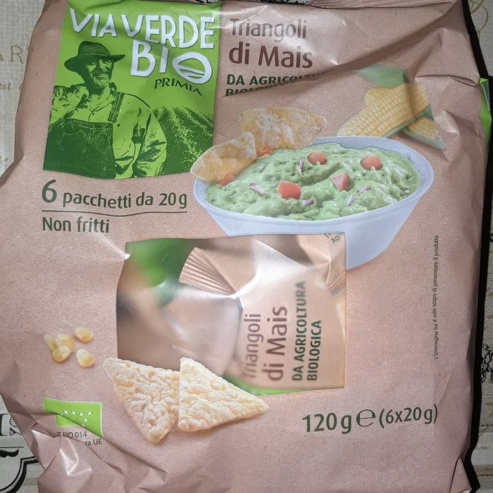 photo of Via verde Bio primia Triangoli di mais shared by @martina2001 on  09 Apr 2022 - review