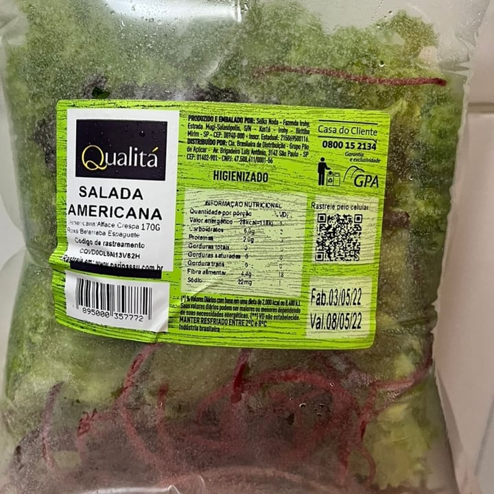 photo of Qualitá Salada Americana shared by @ronisealencar on  11 May 2022 - review