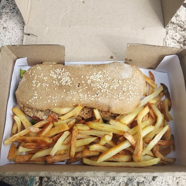 Foto do prato “Sandwich milanesa”
