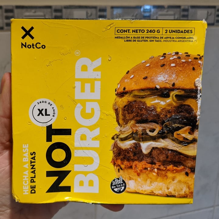 photo of NotCo Not Burger XL shared by @uncannyval on  05 Jan 2021 - review