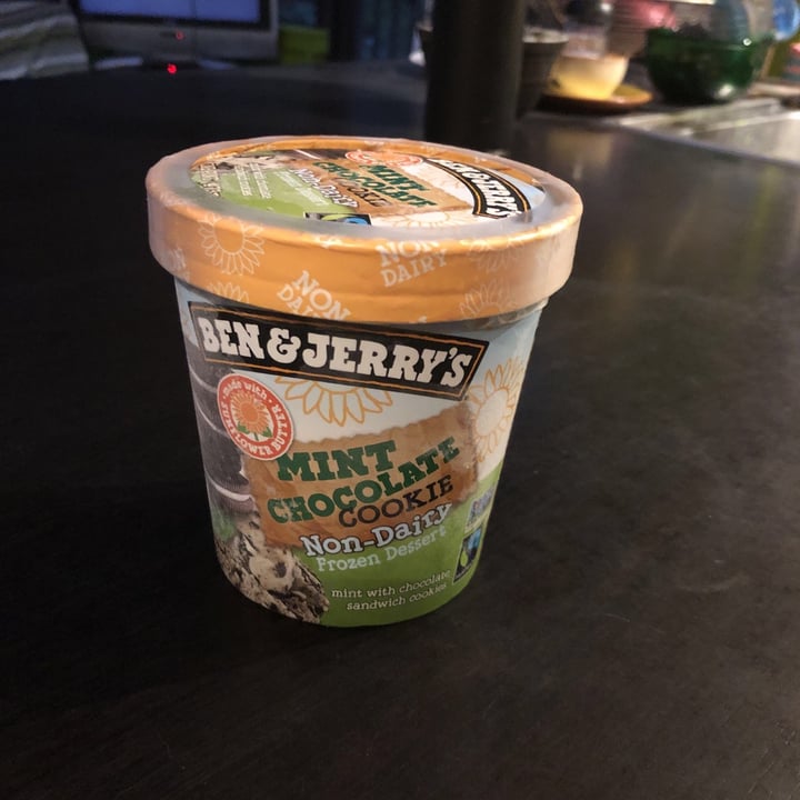 photo of Ben & Jerry's Mint Chocolate Cookie Non-Dairy Frozen Dessert shared by @mamahixx on  01 Jul 2020 - review