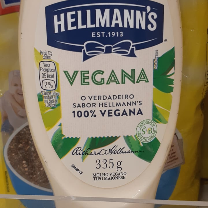 photo of Hellmann’s Maionese Vegana shared by @elovaccaro on  08 May 2022 - review