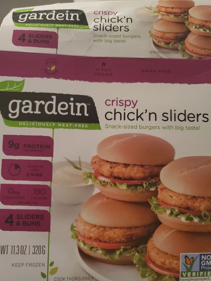 photo of Gardein Crispy Chick’n Sliders shared by @celery on  10 Dec 2019 - review