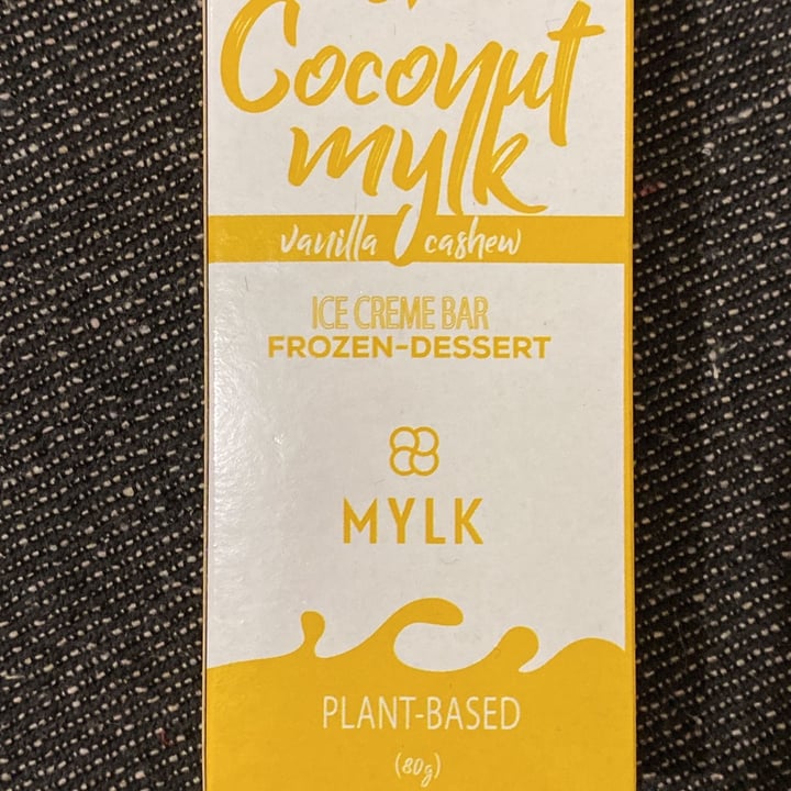 photo of Mylk Ice Cream  Cashew Coconut vanilla creme bar shared by @kimehra on  29 Jul 2022 - review
