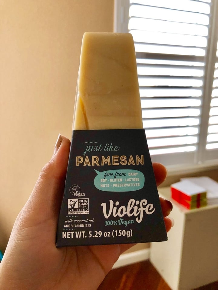 review photo of Violife Just Like Parmesan Wedge shared by @isobellola on 31 Mar 2020 - review