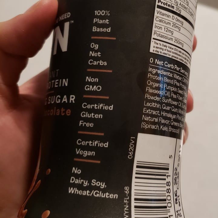 photo of OWYN Elite Pro Protein drink chocolate shared by @samwisesamgee on  31 Jul 2021 - review