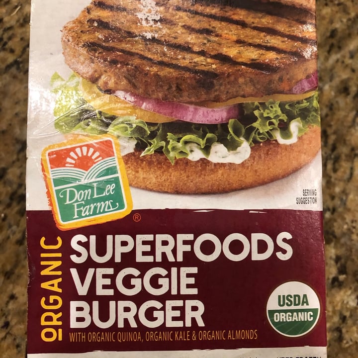 photo of Don Lee Farms Organic Superfoods Veggie Burger shared by @mangogal on  05 Dec 2020 - review