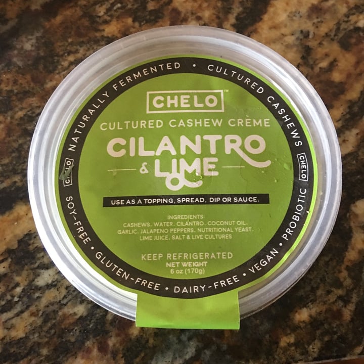 photo of Chelo Cilantro And Lime Cultures Cashew Creme shared by @tonyarothe on  30 Apr 2020 - review