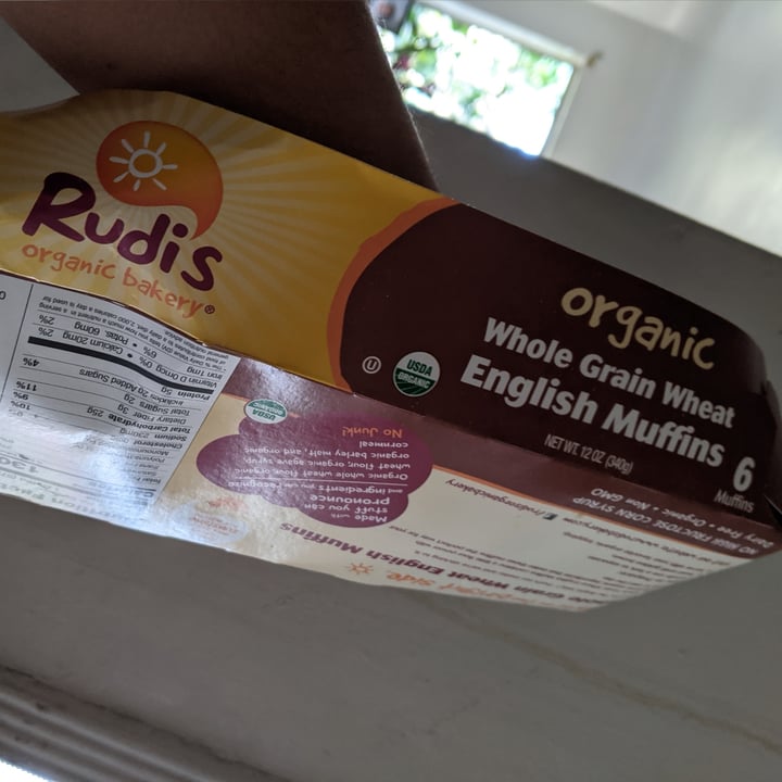 review photo of Rudiβs Organic Bakery Whole Wheat English Muffins shared by @vegohvegan on 05 Feb 2021 - review
