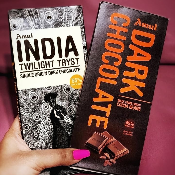 photo of Amul India Twilight Tryst - Single Origin Dark Chocolate shared by @myvegantale on  26 Oct 2020 - review