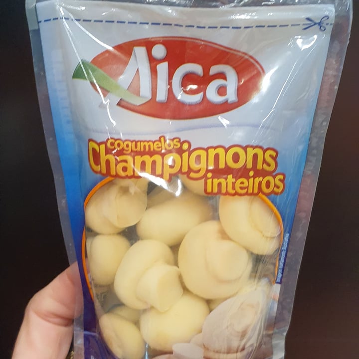 photo of Aica Champignons Inteiros em conserva shared by @iaraturrin on  11 May 2022 - review