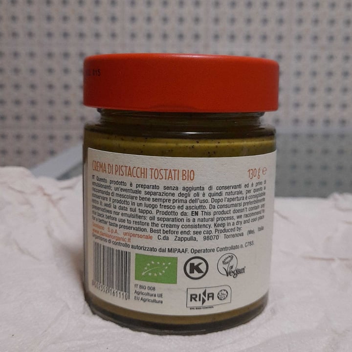 review photo of Damiano Think Organic Pistacchio - crema di pistacchi tostati bio shared by @dancinginthedark on 06 Oct 2022 - review