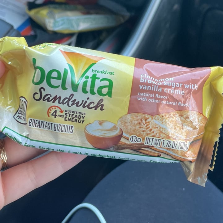 photo of belVita Cinnamon Brown Sugar with Vanilla Creme shared by @imavegan247 on  27 Feb 2022 - review