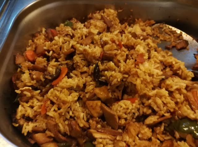 Photo du plat “Arroz con tofu”
