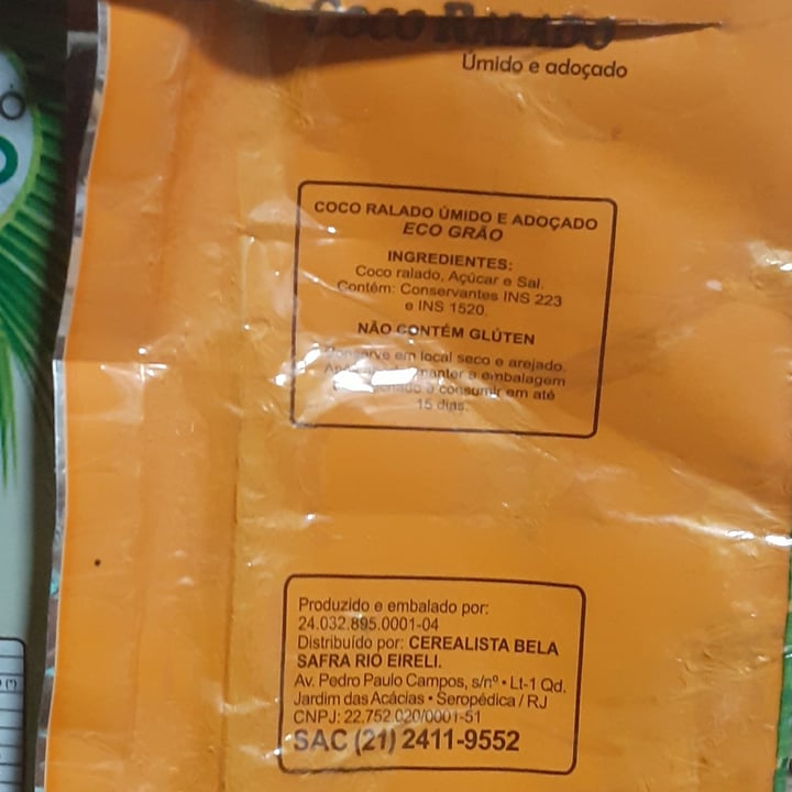 review photo of Eco Grão Coco ralado shared by @paulopaes on 23 Jul 2021 - review