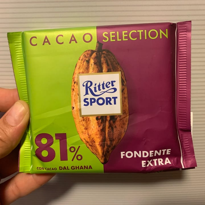 review photo of Ritter Sport Dark Chocolate 81% Cacao Extra Intense shared by @olimpia on 14 Apr 2022 - review