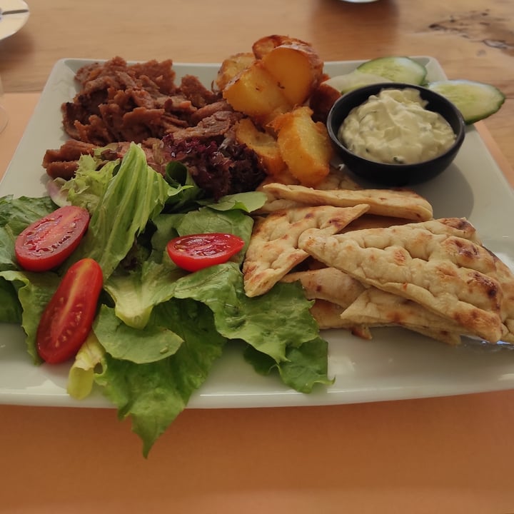 photo of Let’s Vegan Rethymno Restaurant Gyros pita shared by @veganjumjum on  25 Jun 2022 - review