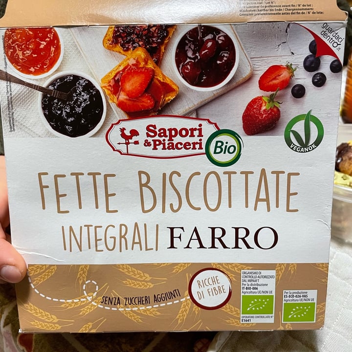 photo of Sapori&piaceri Bio Fette Biscottate Integrali Farro shared by @elisa91 on  13 Apr 2022 - review