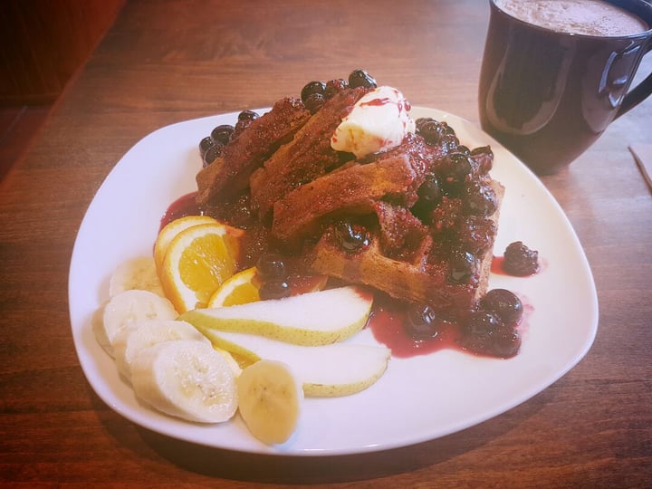 photo of Lotus Seed vegan Blueberry Buckwheat Pancakes shared by @danni on  27 Jun 2018 - review