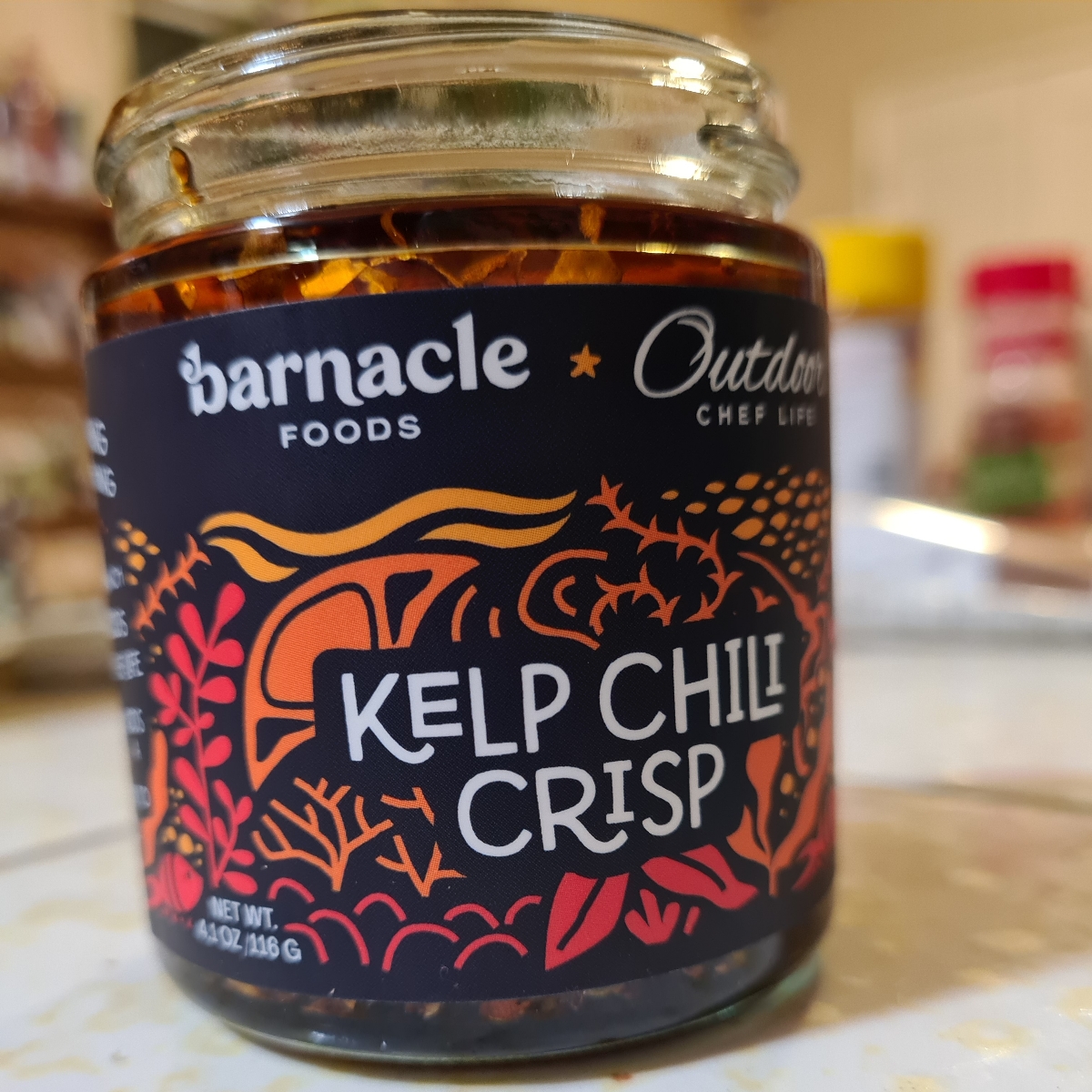 Barnacle Foods Chili Kelp Crisp Reviews abillion